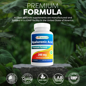 Best Naturals Hyaluronic Acid 200 mg 120 Tablets