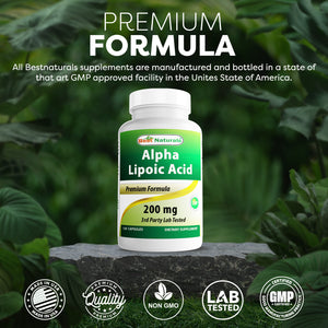 Best Naturals Alpha lipoic acid 200mg 120 Capsules