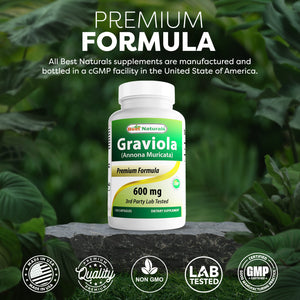 Best Naturals Graviola 600 mg 120 Capsules