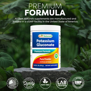 Best Naturals Potassium Gluconate 1 Lb Powder