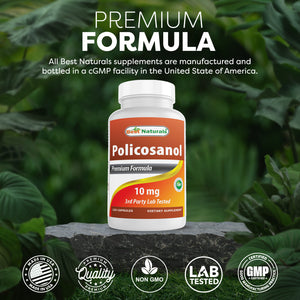 Best Naturals Policosanol 10 mg 120 Capsules