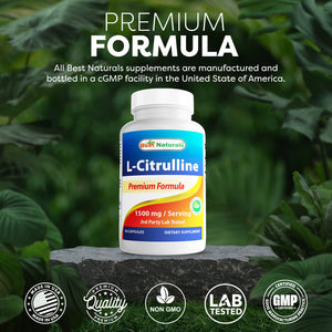 Best Naturals L-Citrulline 1500mg/Serving 90 Capsules