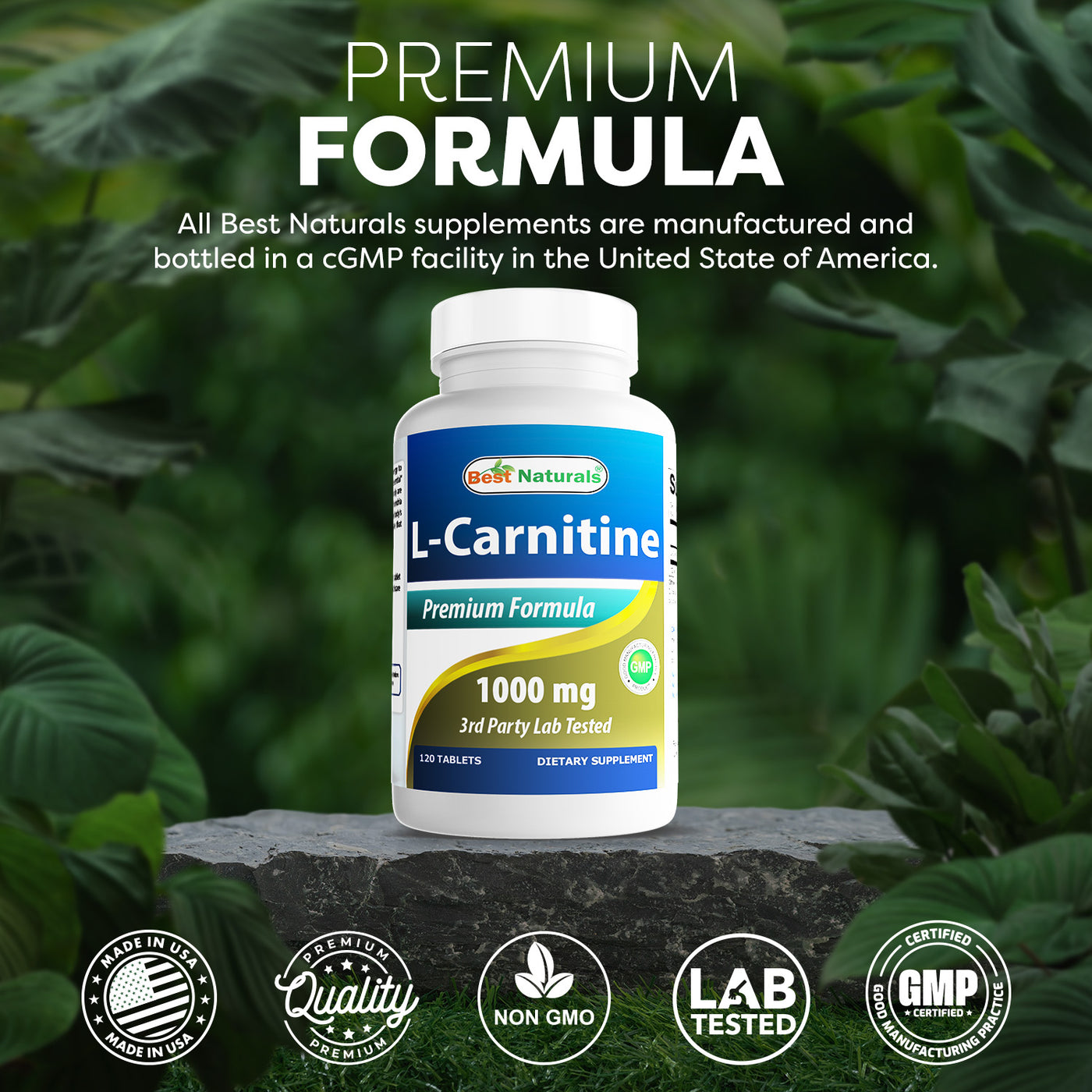 Best Naturals L-Carnitine Fumarate 1000mg per Tablet - 120 Count - Boo shopbestnaturals.com Best Naturals L-Carnitine Fumarate 1000mg per Tablet - 120 Count - Boo shopbestnaturals.com