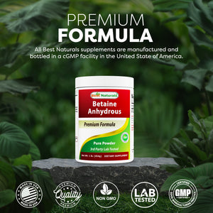 Best Naturals Betaine Anhydrous Trimethylglycine (TMG) Pure Powder 1 Pound