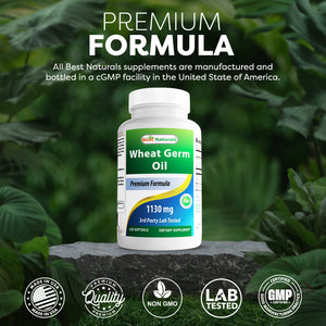 Best Naturals Wheat Germ Oil 1130 mg 120 Softgels