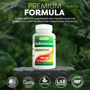 Best Naturals Echinacea 400 mg 250 Capsules