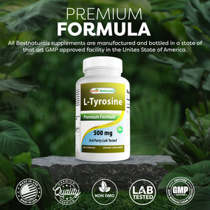 Best Naturals L-Tyrosine 500 mg 180 Capsules