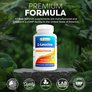 Best Naturals L-Leucine Pure Powder 8 OZ