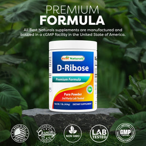 Best Naturals D-Ribose 1 Lb Pure Powder
