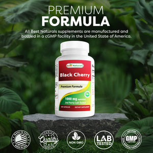 Best Naturals Black Cherry 1000 mg 180 Capsules