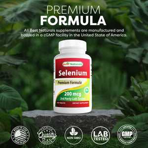 Best Naturals Selenium 200 mcg 240 Tablets