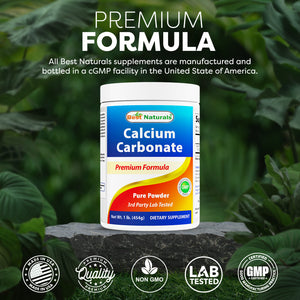 Best Naturals Calcium Carbonate 1 Lb Powder