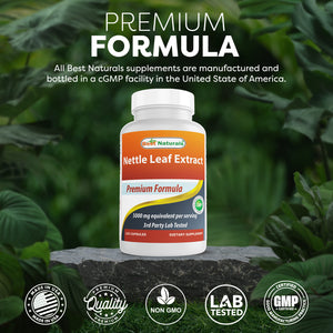 Best Naturals Nettle Leaf Extract 5000 mg Equivalent Per Serving- 120 Capsules
