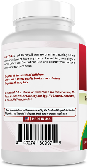 Best Naturals Lithium Orotate 5 mg 180 Capsules - Non GMO - Gluten Free