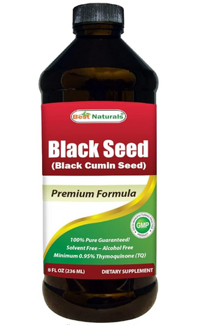 Best Naturals Black Seed Oil 8 OZ - Premiun Formula Black Cumin Seed Oil from 100% Genuine Nigella Sativa