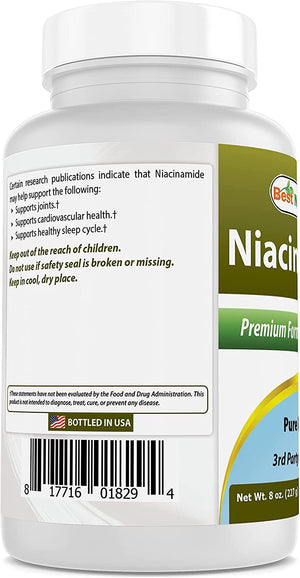 Best Naturals Niacinamide (Vitamin B3) Pure Powder 8 OZ - shopbestnaturals.com