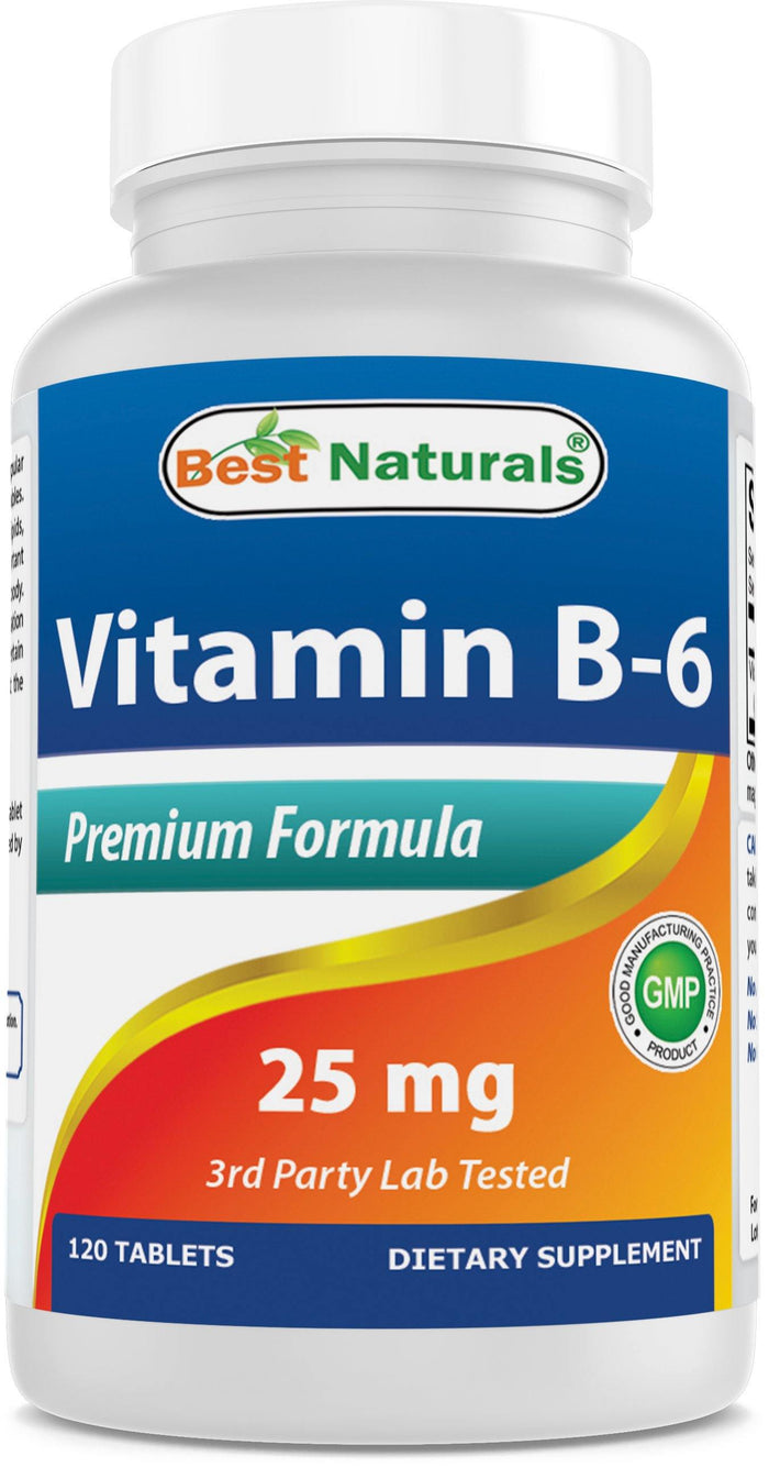 Best Naturals Vitamin B6 25mg 120 Tablets