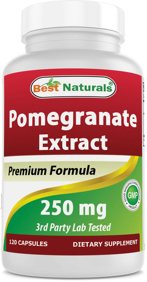 Best Naturals Pomegranate 250 mg 120 Capsules - shopbestnaturals.com