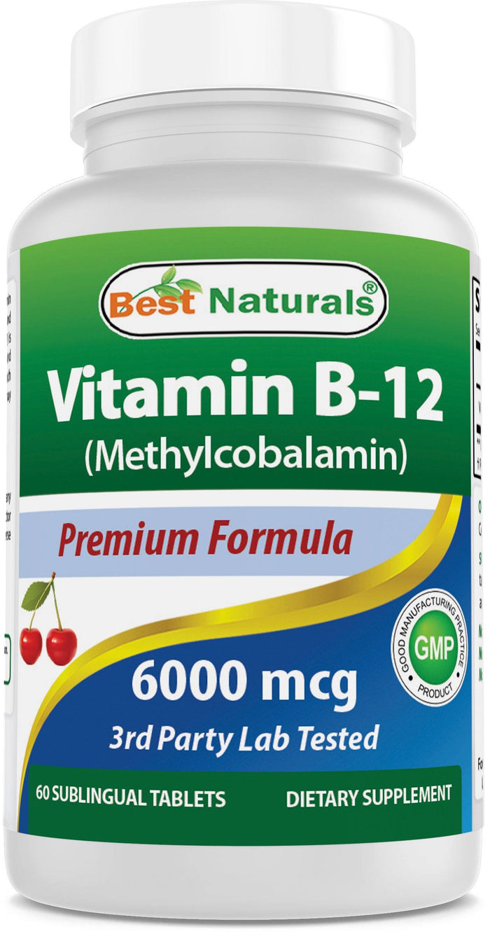 Best Naturals Vitamin B-12 6000 mcg 60 Tablets