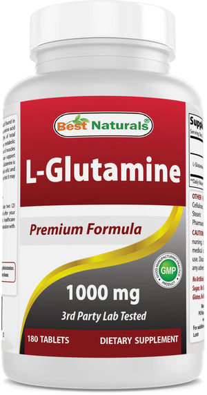 Best Naturals L-Glutamine 1000 mg 180 Tablets - shopbestnaturals.com