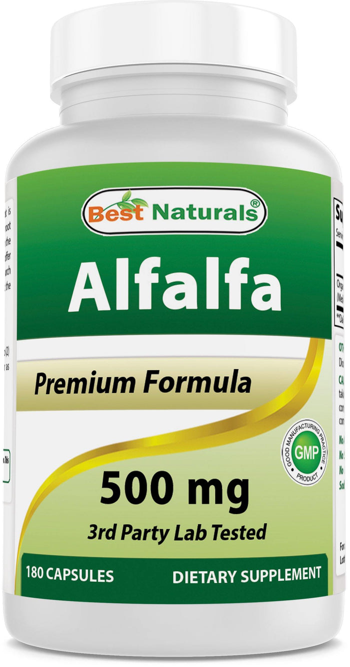 Best Naturals Alfalfa 500 mg 180 Capsules