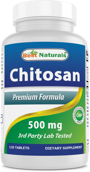 Best Naturals Chitosan 500 mg 120 Tablets - shopbestnaturals.com