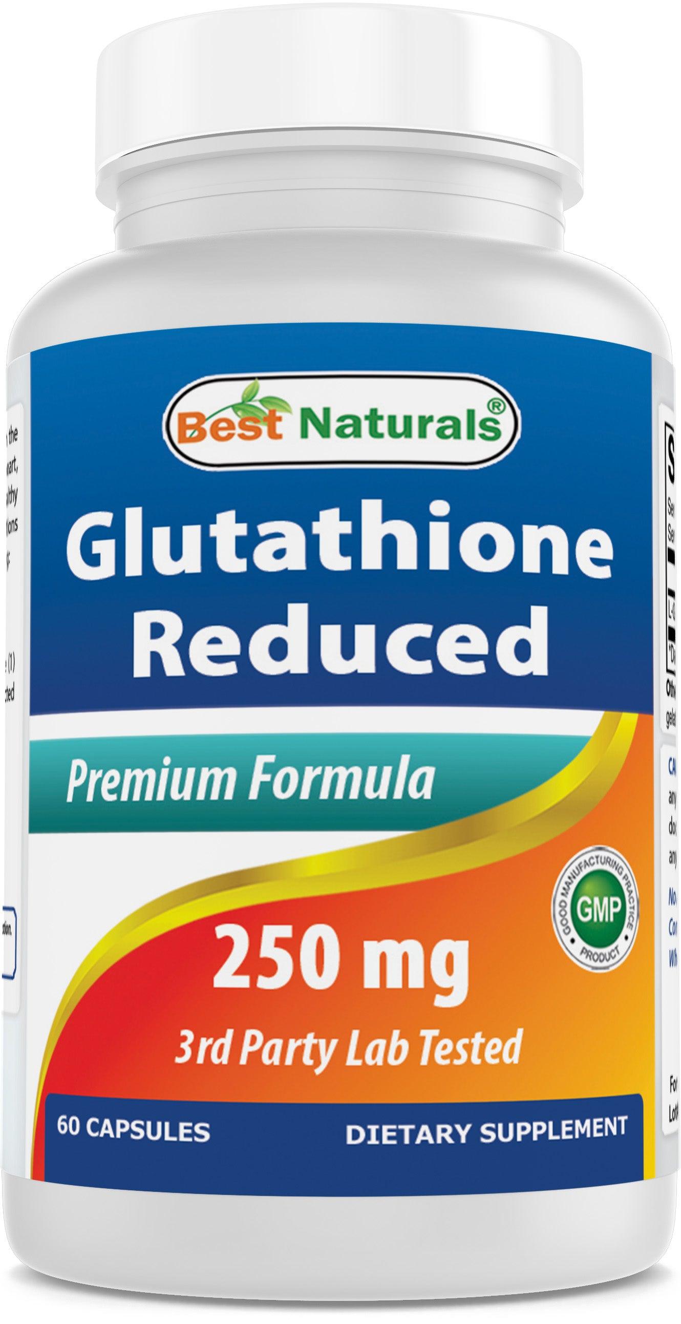 Best Naturals Glutathione Reduced 250 mg 60 Capsules Best Naturals Glutathione Reduced 250 mg 60 Capsules
