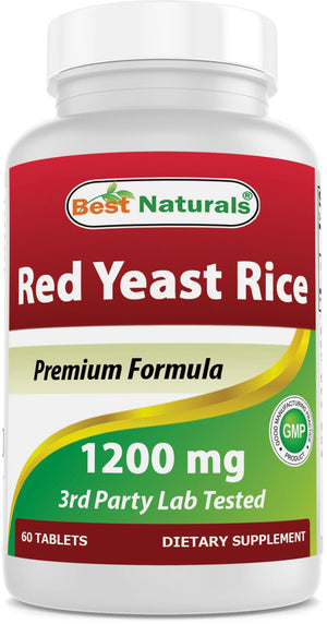 Best Naturals Red Yeast Rice 1200 mg 60 Tablets - shopbestnaturals.com