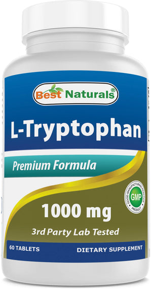 Best Naturals L-Tryptophan 1000 mg 60 Tablets - shopbestnaturals.com