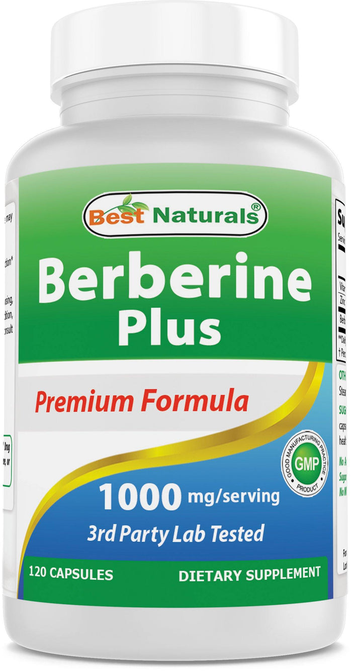 Best Naturals Berberine Plus 1000 mg 120 Capsules