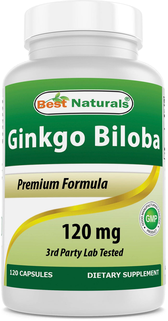 Best Naturals Ginkgo Biloba 120 mg 120 Capsules