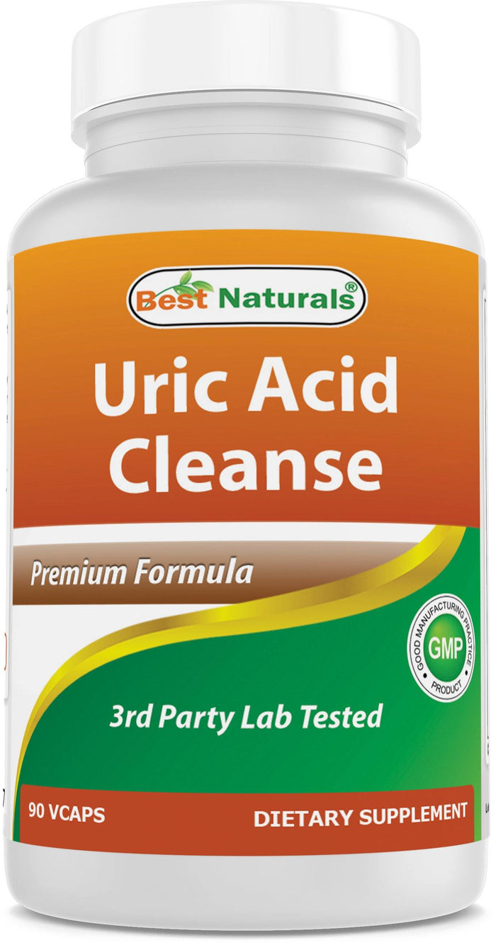 Best Naturals Uric Acid Cleanse Vitamins for Men and Women - 90 Vegetarian Capsules