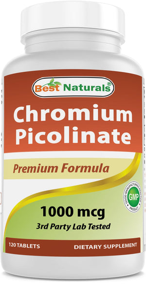Best Naturals Chromium Picolinate 1000 mcg 120 Tablets - shopbestnaturals.com