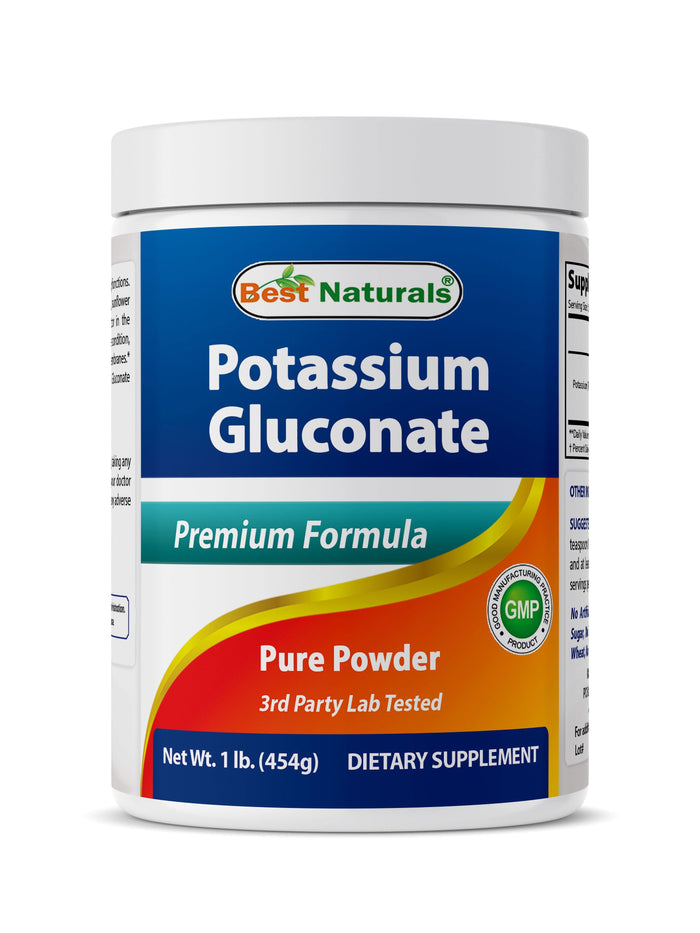 Best Naturals Potassium Gluconate 1 Lb Powder