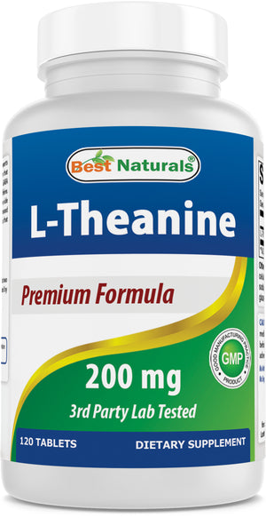 Best Naturals L-Theanine 200 mg 120 Tablets