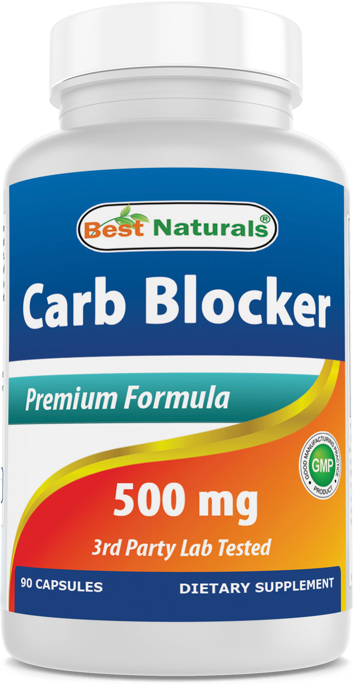Best Naturals Carb Blocker with White Kidney Bean Extract - 90 Capsules