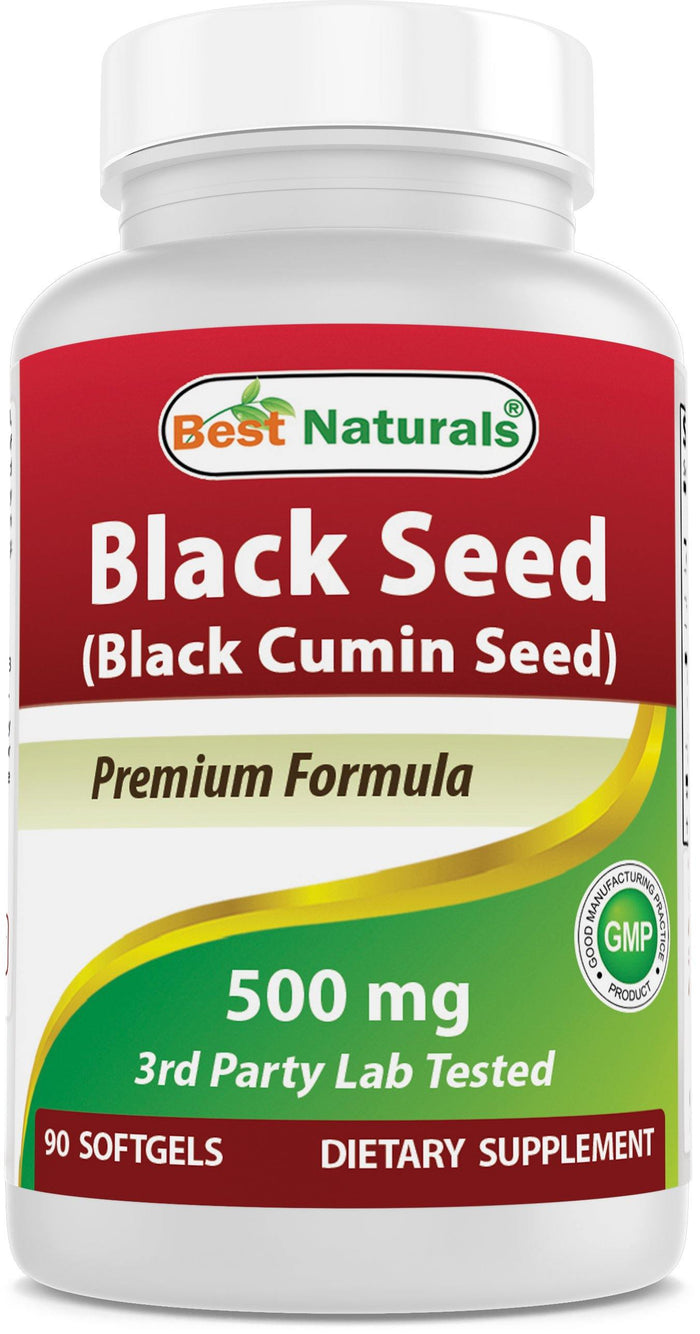 Best Naturals Black Seed Oil 500 mg 90 Softgels