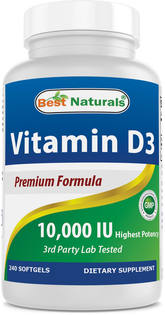 Best Naturals Vitamin D3 10000 IU 240 Softgels