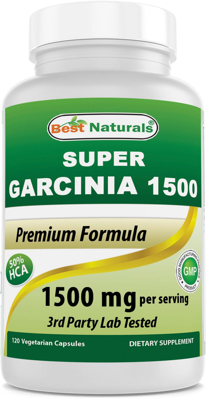 Best Naturals Super Garcinia 1500 (Garcinia Cambogia Extract 500 mg per Capsule) - 120 Vegetarian Capsules