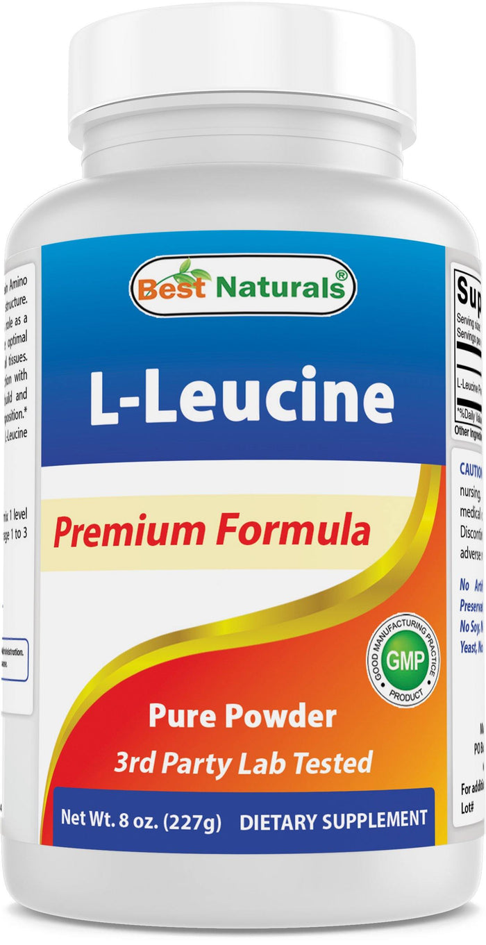 Best Naturals L-Leucine Pure Powder 8 OZ