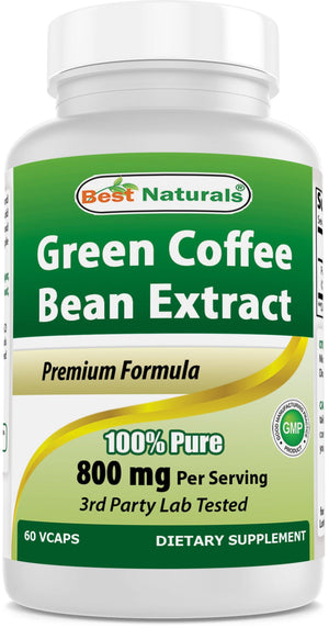 Best Naturals Green Coffee Bean Extract  800mg  60 Vcaps - shopbestnaturals.com