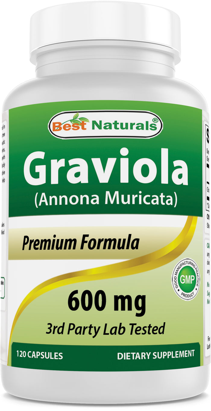 Best Naturals Graviola 600 mg 120 Capsules