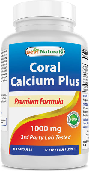 Best Naturals Coral Calcium Plus 250 Capsules - shopbestnaturals.com