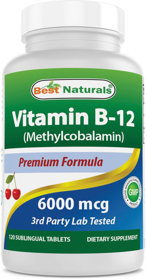 Best Naturals Vitamin B-12 6000 mcg 120 Tablets - shopbestnaturals.com