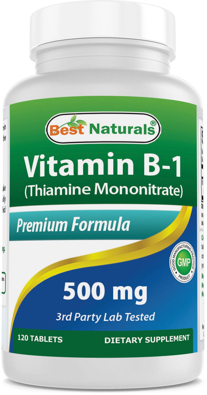 Best Naturals Vitamin B1 as Thiamine Mononitrate 500 mg 120 Tablets
