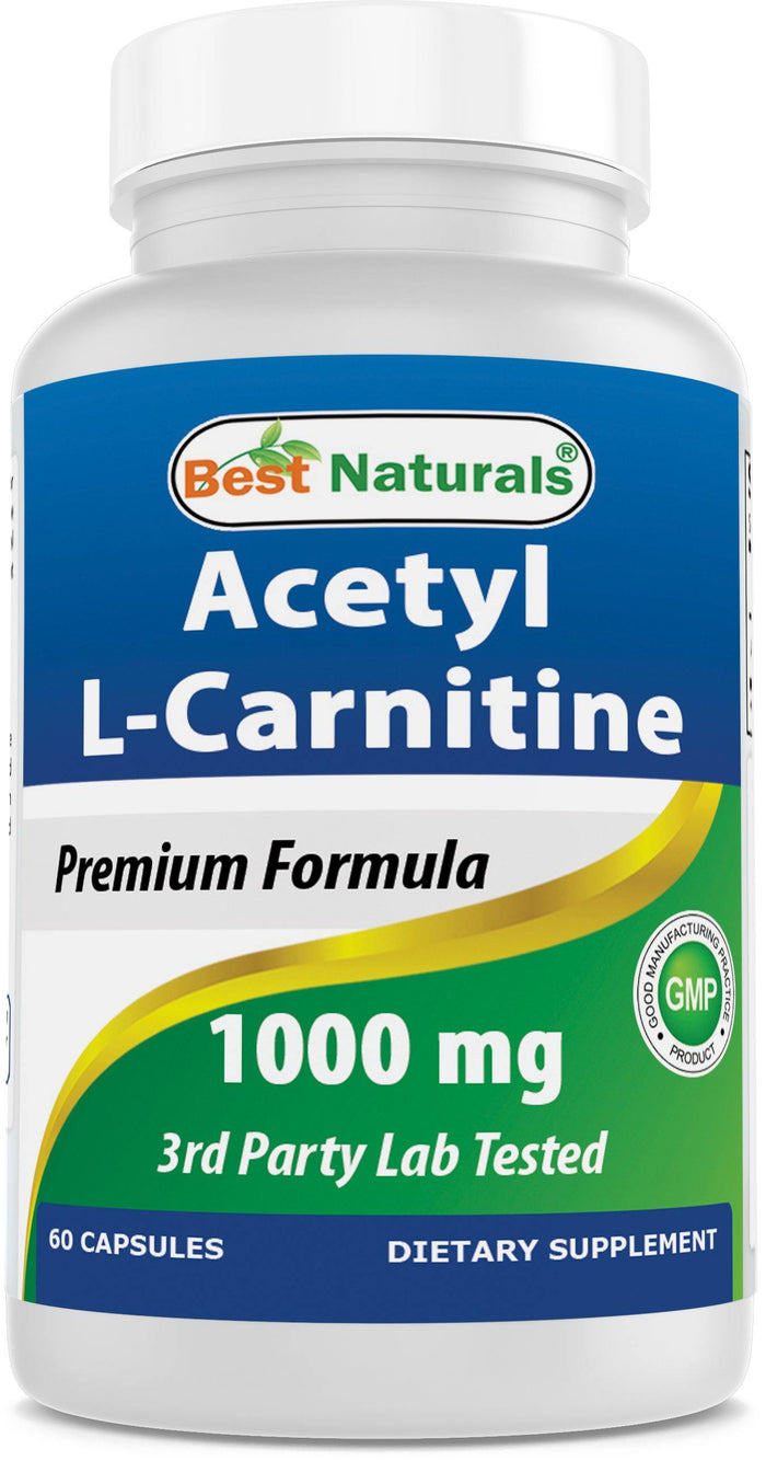 Best Naturals Acetyl L-Carnitine 1000 mg 60 Capsules