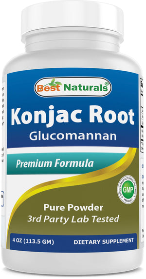 Best Naturals Konjac Root Powder 4 oz - shopbestnaturals.com