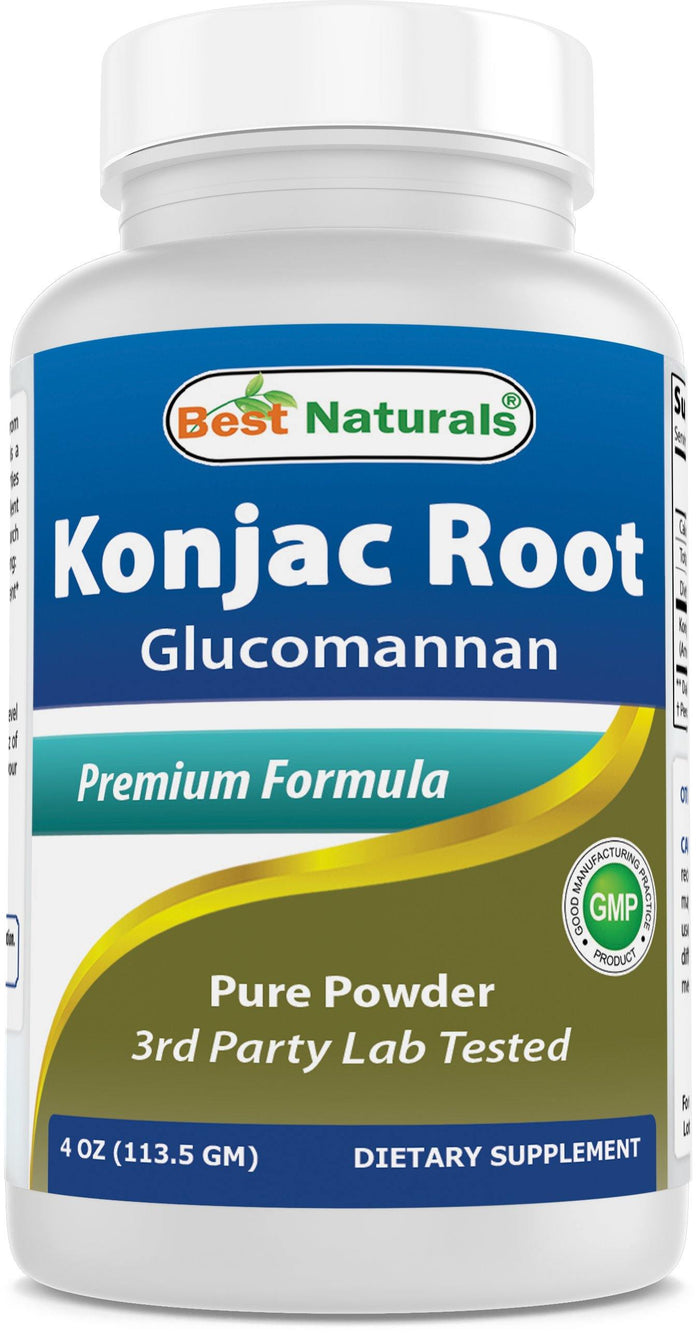 Best Naturals Konjac Root Glucomannan 4 Oz Pure Powder