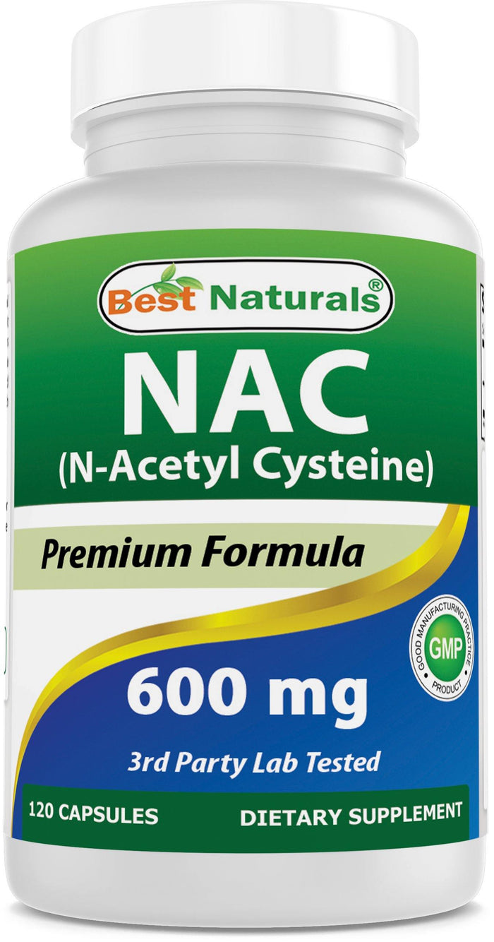 Best Naturals NAC (N-Acetyl L-Cysteine) 600 mg 120 Capsules