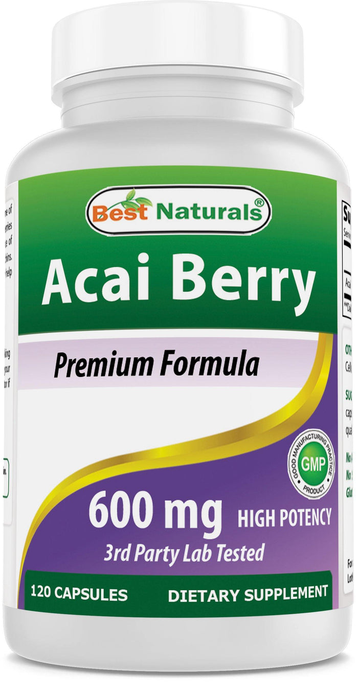 Best Naturals Acai Berry Extract 600 mg 120 Capsuels